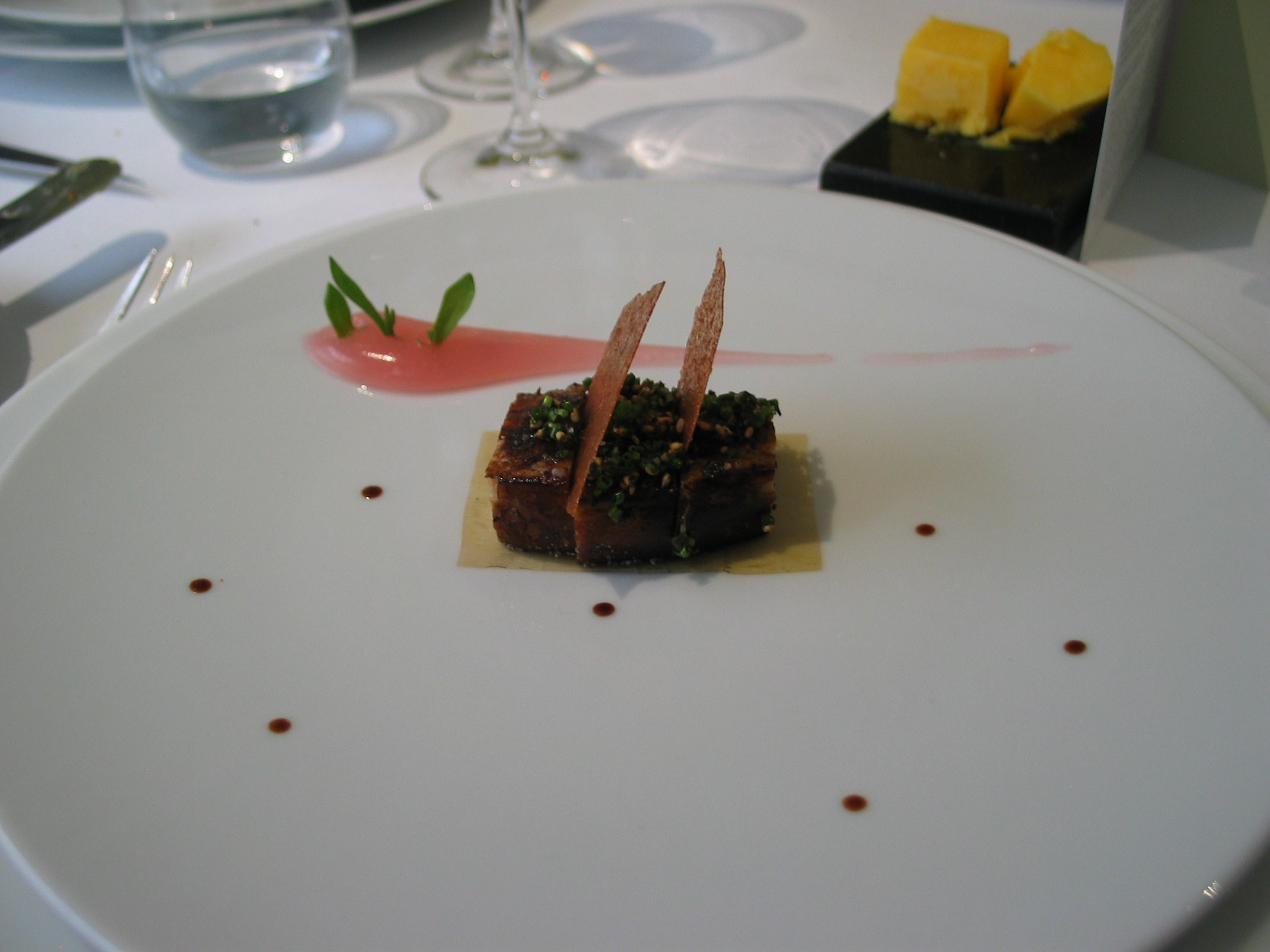 Rhubarb foire gras 1